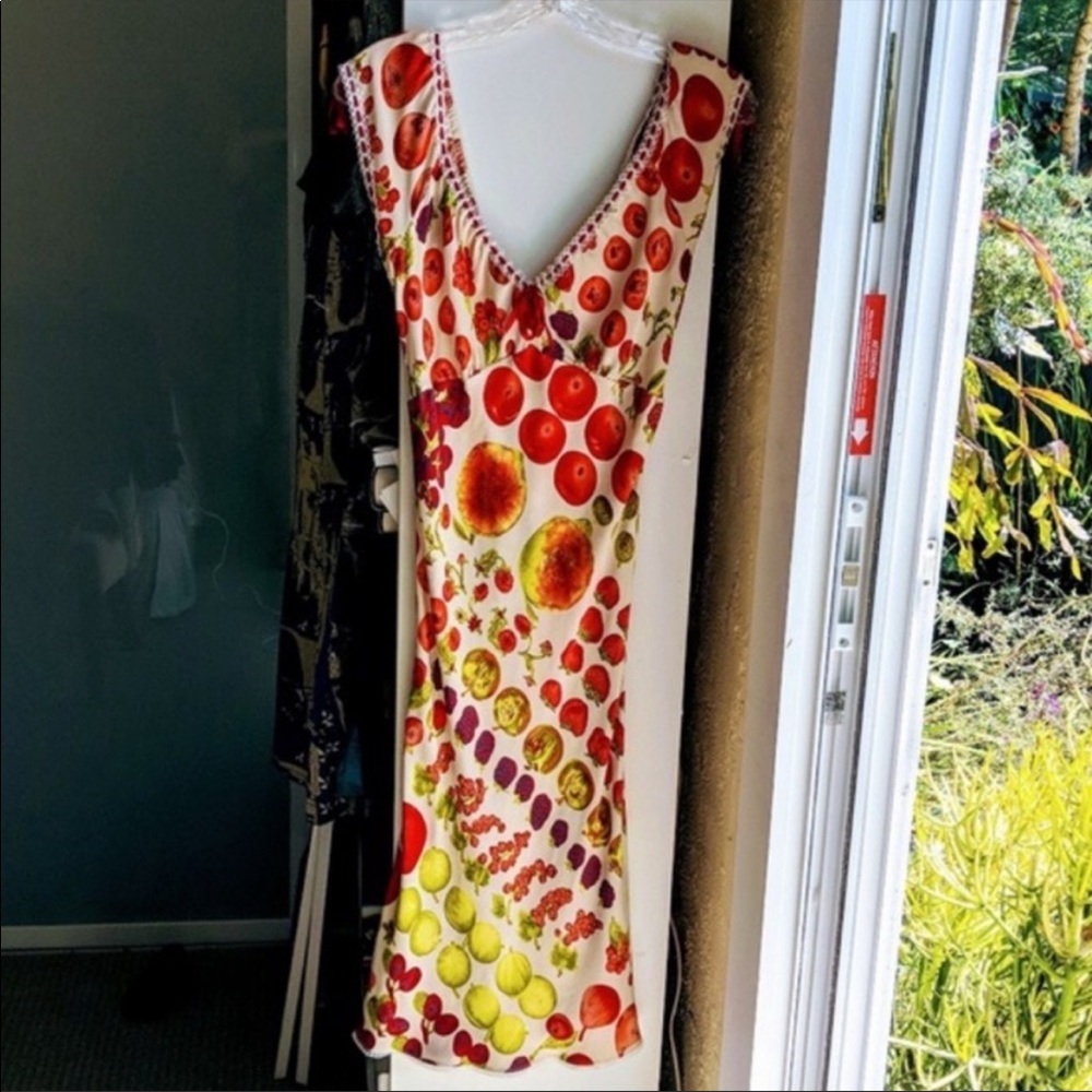 ISO BETSEY JOHNSON FRUIT PRINT DRESS/SKIRT